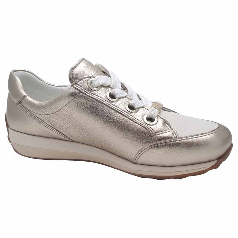 Ara Womens Ara Womens Gold Osaka Sneaker 12-44587-69