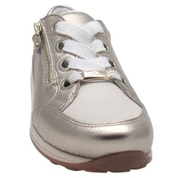 Ara Womens Ara Womens Gold Osaka Sneaker 12-44587-69
