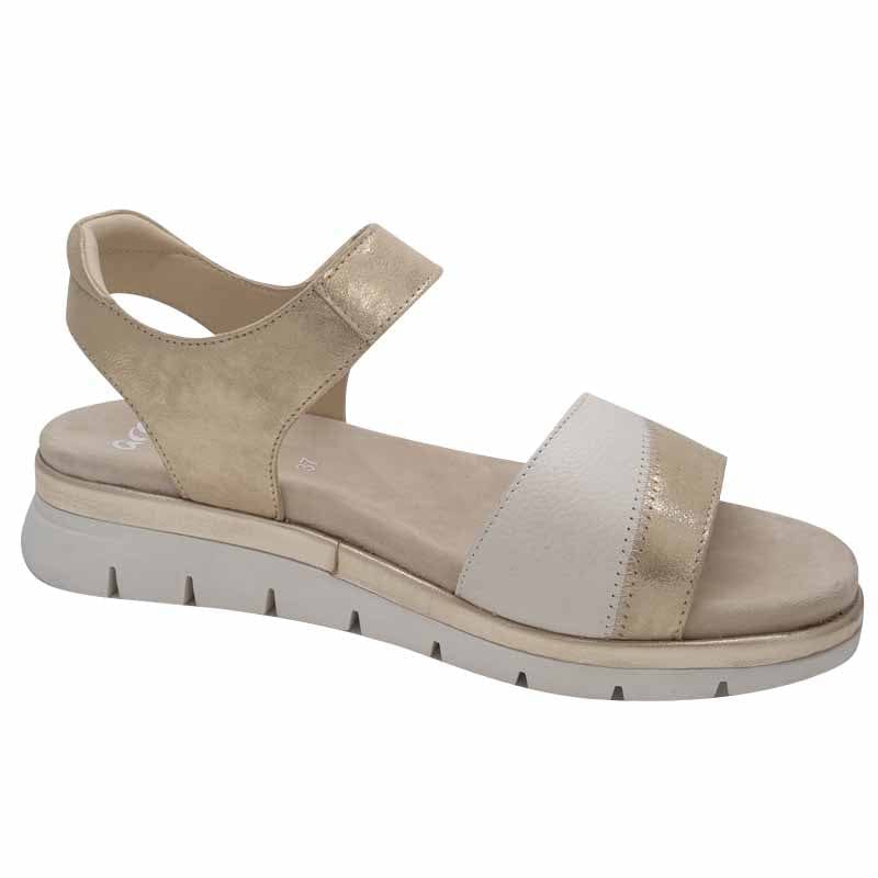 Ara Womens Ara Womens Gold Wedge Cambridge Sandal 12-26504-08