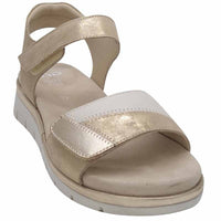 Ara Womens Ara Womens Gold Wedge Cambridge Sandal 12-26504-08