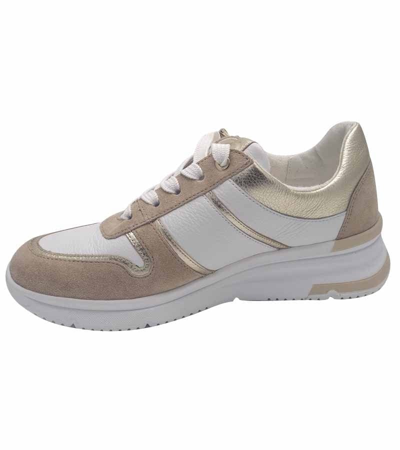 Ara Womens Ara Womens Leather Lace Up Wide Fit Fashion Trainer Neapal-Tron 2.0 - 1238412