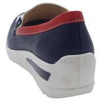 Ara Womens Ara Womens Navy Court Loafers 12-50638-02