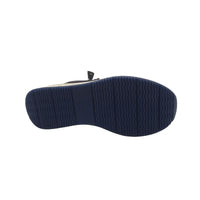Ara Womens Ara Womens Navy Lace-Up Leather With Patent Sneaker - 12-27540-92