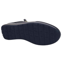 Ara Womens Ara Womens Navy Side Zip Leather Osaka Fashion Trainer 12-64587-12