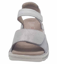 Ara Womens Ara Womens Sandal Leather White Shimmer Comfort Sandal Tampa 2.0 - 12-47207