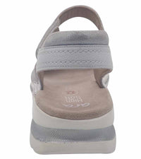 Ara Womens Ara Womens Sandal Leather White Shimmer Comfort Sandal Tampa 2.0 - 12-47207