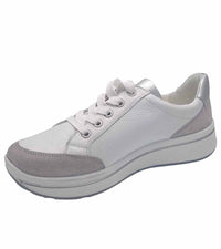 Ara Womens Ara Womens White Leather Wide Fit Comfort Trainer Sapporo 3.0 - 1227534