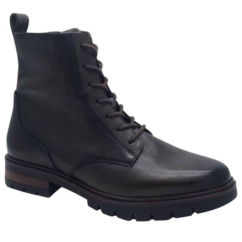 Ara Womens BLACK / 4UK Ara Womens Black Lace Up Side Zip Ankle Boots 12-11260-01