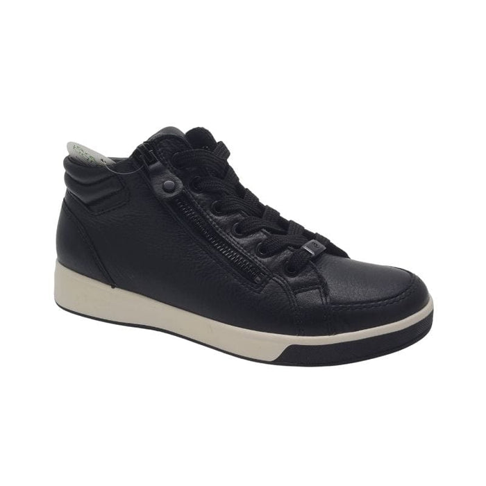 Ara Womens BLACK / 4UK Ara Womens Black Leather Lace-Up Ankle Boot - 12-44499-61