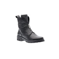 Ara Womens BLACK / 4UK Ara Womens Black Side Zip Leather Dover Ankle Boot - 12-23130-65