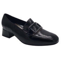 Ara Womens BLACK / 4UK Ara Womens Black Slip On Leather Wide Fit Graz Shoes 12-20425-01