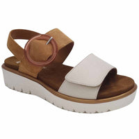 Ara Womens CREAM / 4UK Ara Womens Cream High Soft Bilbao Sandal 12-33505-09