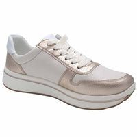 Ara Womens CREAM / 4UK Ara Womens Cream Lace-up Sapporo Sneakers 12-27540-07