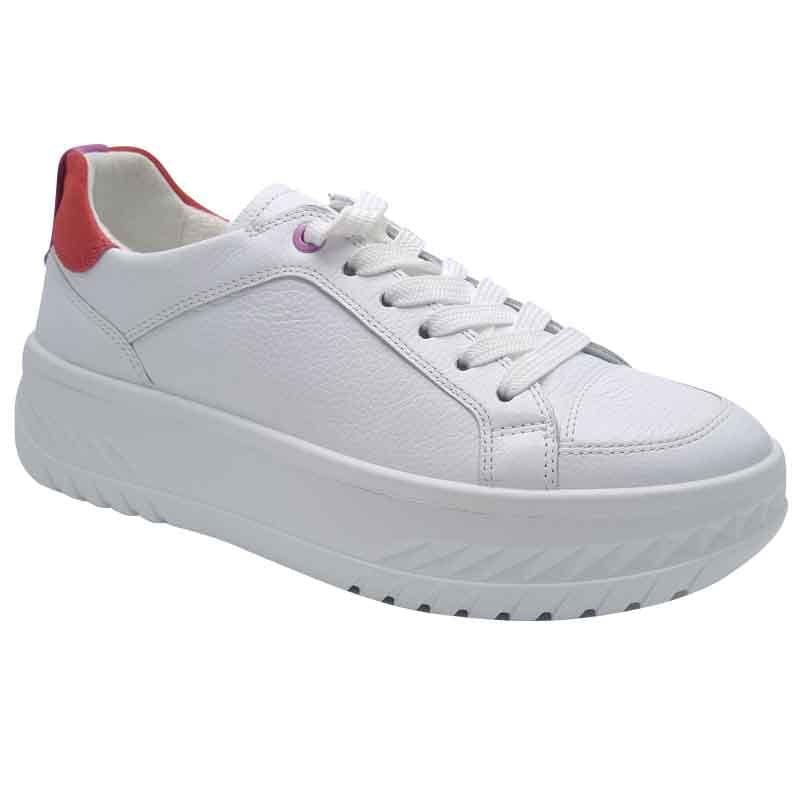 Ara Womens WHITE / 4UK Ara Womens White Monaco Sneaker 12-46703-04