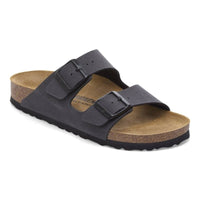 Birkenstock Men Mens BLACK / 8UK Birkenstock Mens Arizona Birko-flor Nubuk Black Sandal - 1032023