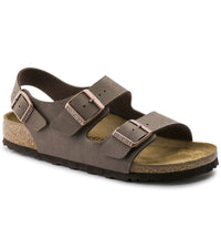 Birkenstock Mens 7UK / BROWN Birkenstocks Mens Milano Birko-Flor Nubuck Mocha - 634503