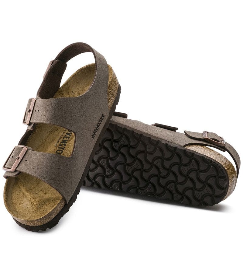 Birkenstocks Mens Milano Birko Flor Nubuck Mocha 634503