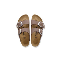 Birkenstock Womens Birkenstock Womens Arizona Big Buckle Birko Flor Nubuck Brown Sandal - 1032081