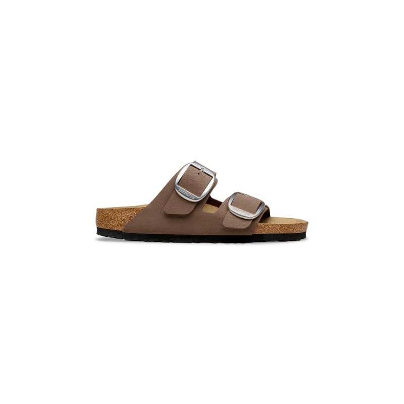 Birkenstock Womens Birkenstock Womens Arizona Big Buckle Birko Flor Nubuck Brown Sandal - 1032081