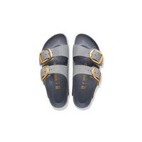 Birkenstock Womens Birkenstock Womens Arizona Big Buckle Natural Leather Oiled Blue Sandal - 1032071