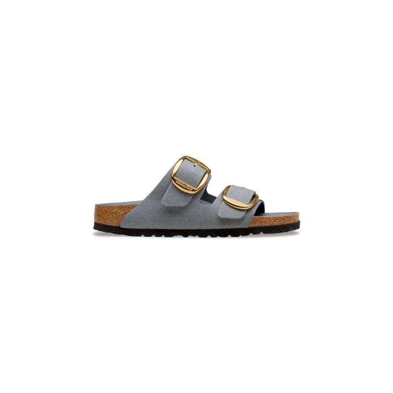 Birkenstock Womens Birkenstock Womens Arizona Big Buckle Natural Leather Oiled Blue Sandal - 1032071