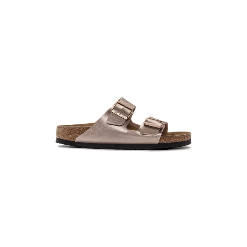 Birkenstock Womens Birkenstock Womens Arizona Birko Flor Bronze Sandal - 1023960