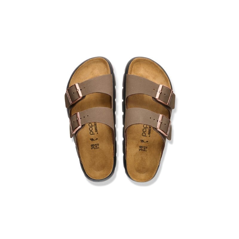 Birkenstock Womens Birkenstock Womens Arizona PAP Chunky Birko Flor Brown Sandal - 1033056