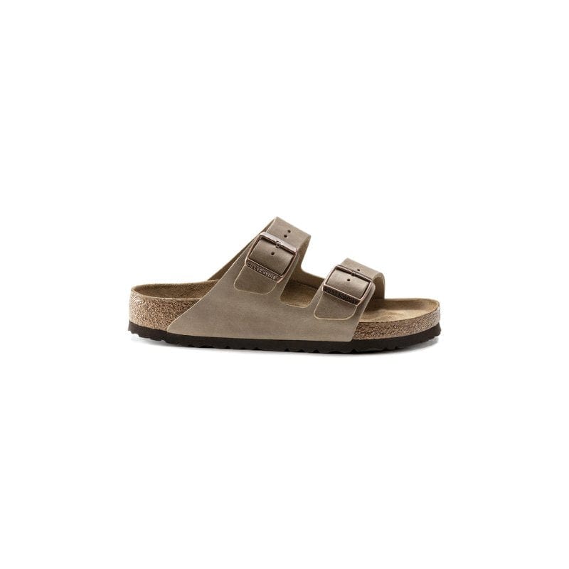 Birkenstock Womens Birkenstock Womens Beige Arizona Soft Footbed Oiled Leather Sandal - 552813