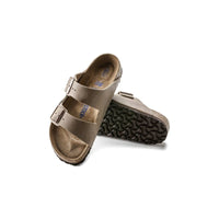 Birkenstock Womens Birkenstock Womens Beige Arizona Soft Footbed Oiled Leather Sandal - 552813