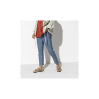 Birkenstock Womens Birkenstock Womens Beige Arizona Soft Footbed Oiled Leather Sandal - 552813