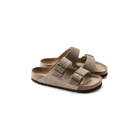 Birkenstock Womens Birkenstock Womens Beige Arizona Soft Footbed Oiled Leather Sandal - 552813