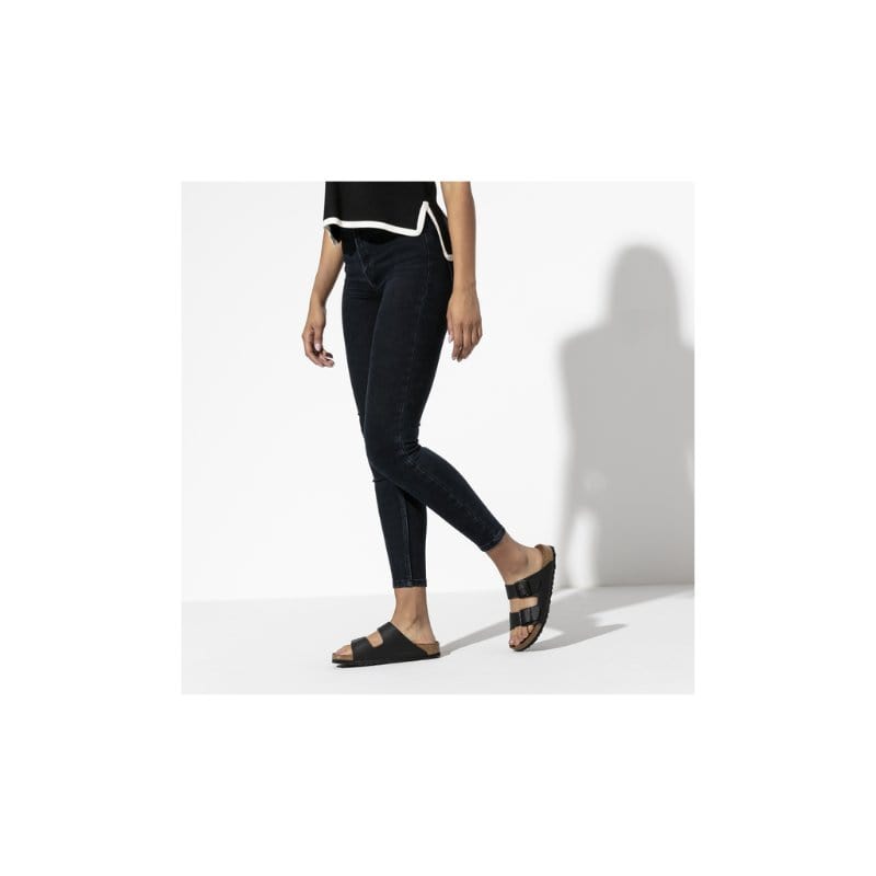 Birkenstock Womens Birkenstock Womens Black Arizona Birko Flor Sandal - 51791