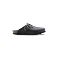 Birkenstock Womens Birkenstock Womens Boston Natural Leather Oiled Black Mule - 0059463