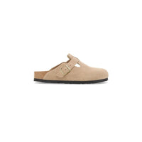 Birkenstock Womens Birkenstock Womens Boston Suede Leather Beige Mule - 1030883