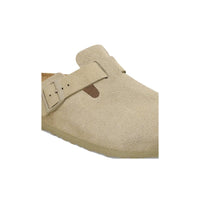 Birkenstock Womens Birkenstock Womens Boston Suede Leather Green Mule - 1025844