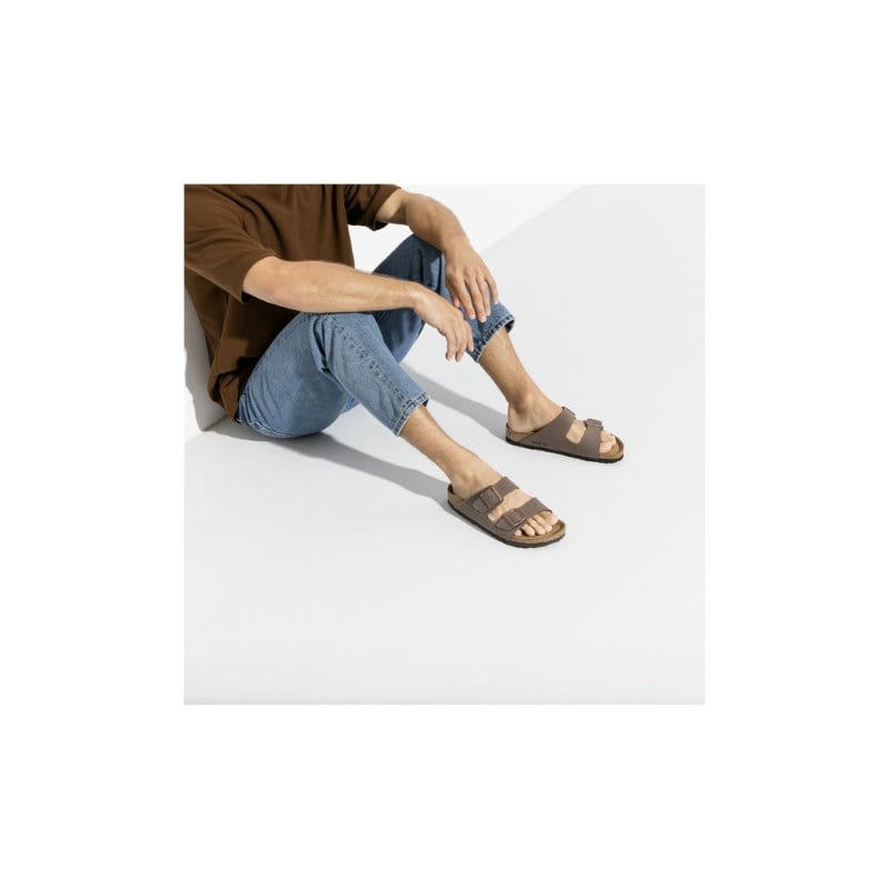 Birkenstock Womens Birkenstock Womens Brown Arizona Birkibuc Sandal - 151183