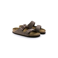 Birkenstock Womens Birkenstock Womens Brown Arizona Birkibuc Sandal - 151183