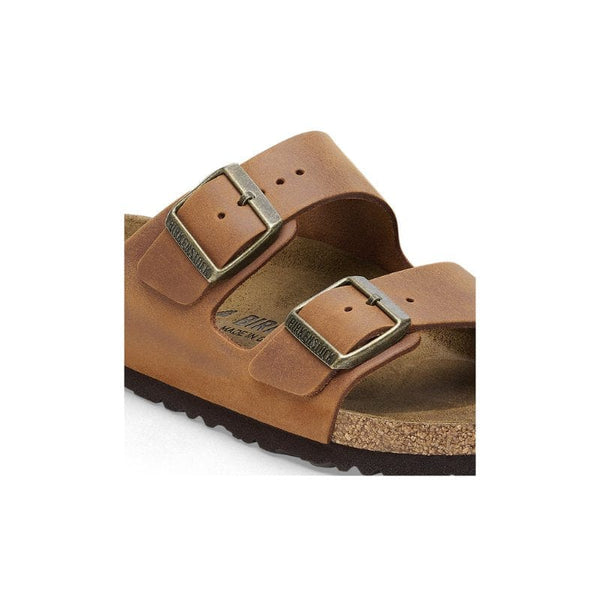 Birkenstock Womens Birkenstock Womens Brown Arizona Natural Leather Oiled Sandal - 1028272