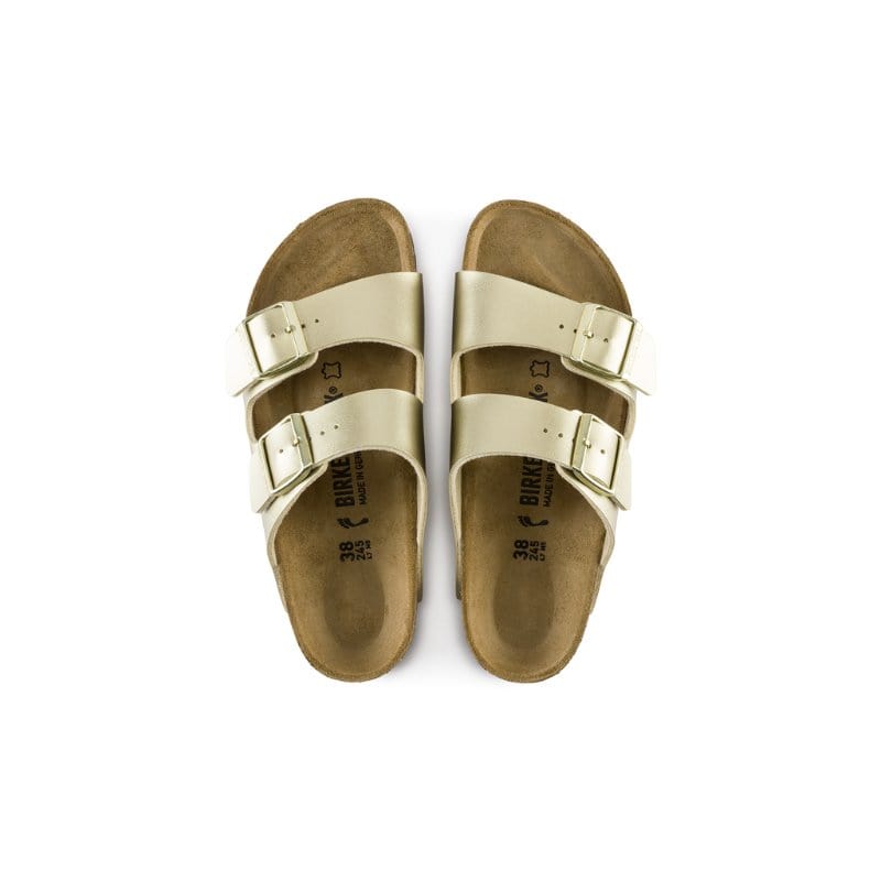 Birkenstock Womens Birkenstock Womens Gold Arizona Birko Flor Sandal - 1016111
