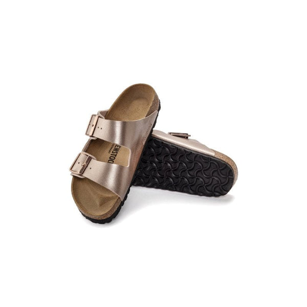 Birkenstock Womens Birkenstock Womens Gold Arizona Birko Flor Sandal - 1023942
