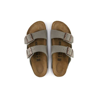 Birkenstock Womens Birkenstock Womens Grey Arizona Birkibuc Sandal - 151213