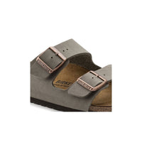 Birkenstock Womens Birkenstock Womens Grey Arizona Birkibuc Sandal - 151213