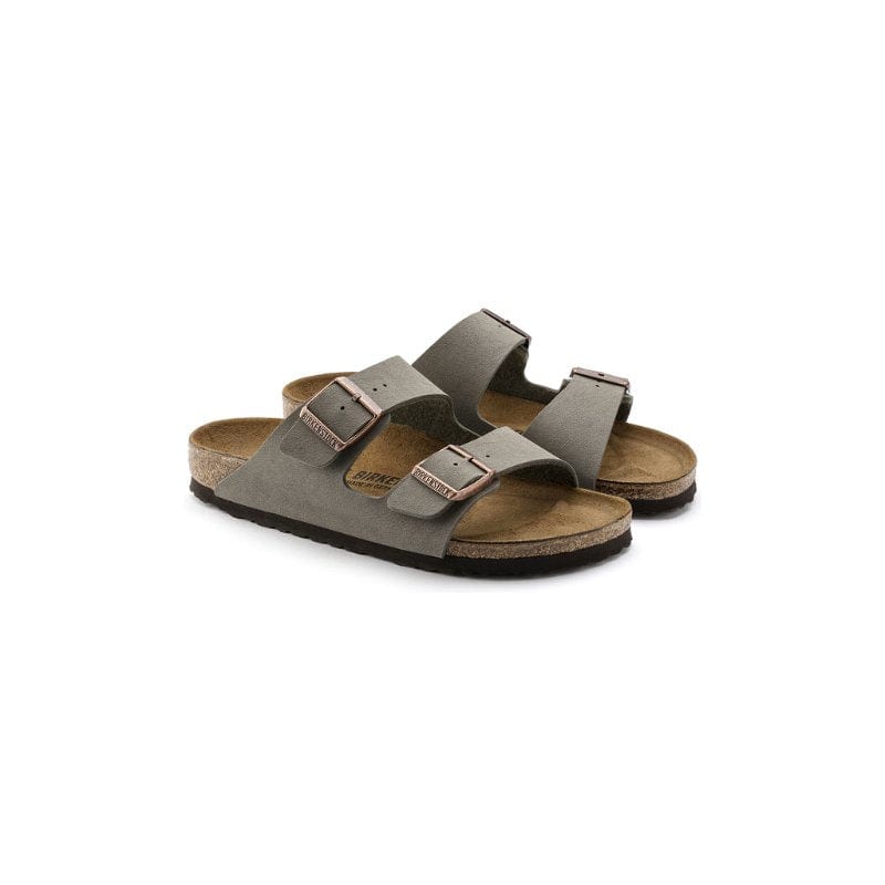 Birkenstock Womens Birkenstock Womens Grey Arizona Birkibuc Sandal - 151213