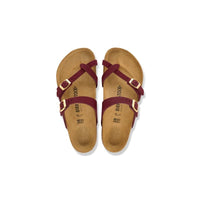 Birkenstock Womens Birkenstock Womens Mayari Nubuck Leather Burgundy Sandal - 1032952