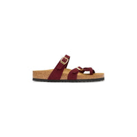 Birkenstock Womens Birkenstock Womens Mayari Nubuck Leather Burgundy Sandal - 1032952