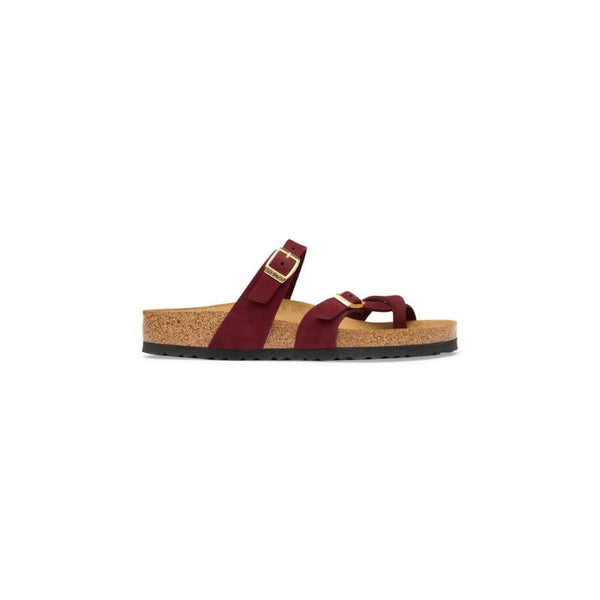 Birkenstock Womens Birkenstock Womens Mayari Nubuck Leather Burgundy Sandal - 1032952