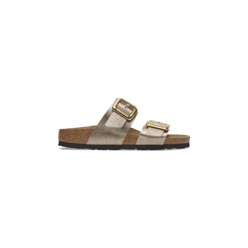 Birkenstock Womens Birkenstock Womens Sydney Cushion Buckle Birko Flor Gold Sandal - 1029372