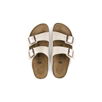 Birkenstock Womens Birkenstock Womens White Arizona Birko Flor Sandal - 1009921