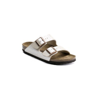 Birkenstock Womens Birkenstock Womens White Arizona Birko Flor Sandal - 1009921