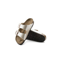 Birkenstock Womens Birkenstock Womens White Arizona Birko Flor Sandal - 1009921
